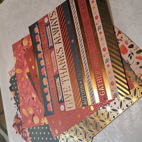 Recollections Fall Tapestry cardstock scrapbook paper - Picture 6 of 8